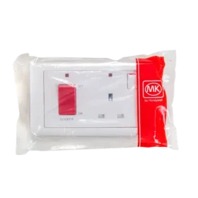 MK Double Pole Flush White 45A 6x3 Cooker Control Unit